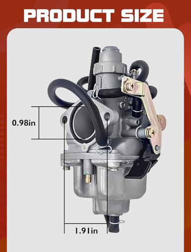 Image of TRX 250 Carburetor Fits for Honda Recon 250 TRX250 TRX250EX TM TE 1997-2007 ATV with Air Filter Spark Plug Carb Tune Up Kit