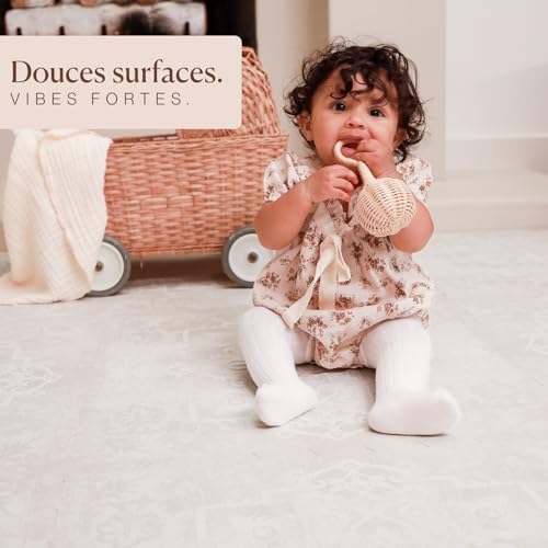 Tapis d’éveil bébé puzzle : isole du sol froid et protège des chutes