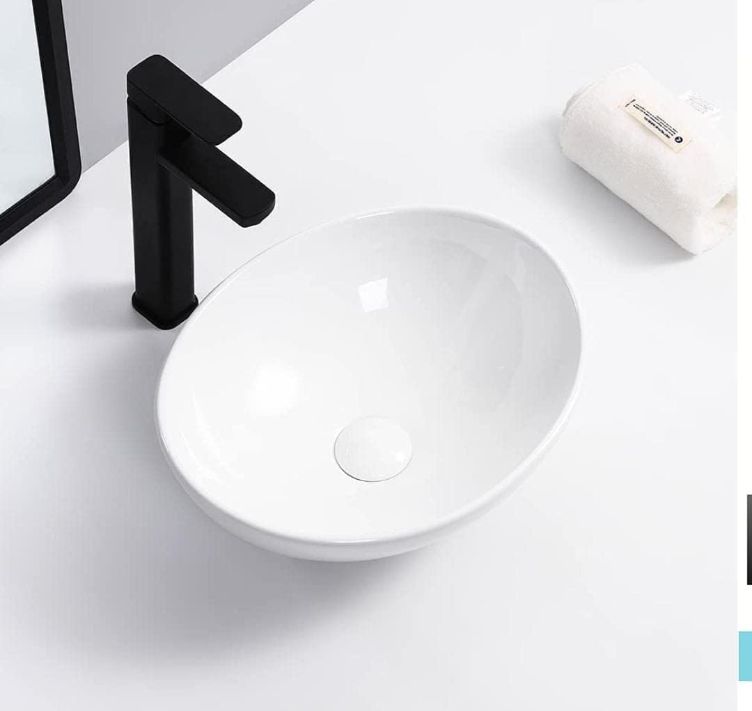 Hi CASA® White Table top Wash Basin/Glossy Finish/Counter Top/Table top ...