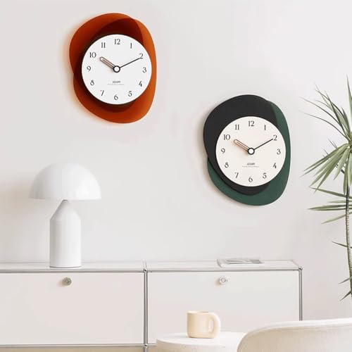 Horloge murale verte installation simple sans abîmer les murs - 4