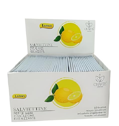 50 Salviettine Igienizzanti Mani Salviette Monodose Igieniche...