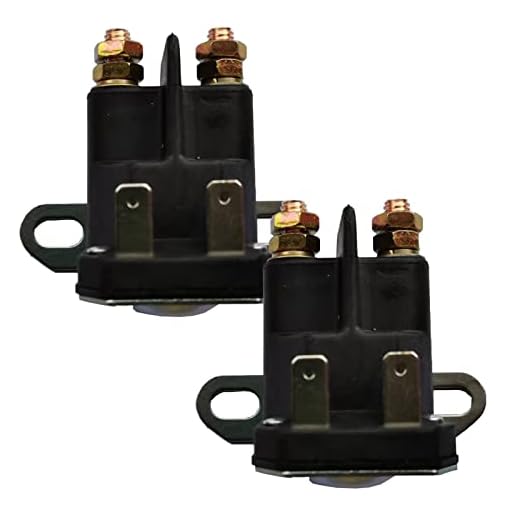 YWNYT 2 Stück Magnetrelaisschalter, 862-1211-211-16 Starter-Magnetrelais 12 V für Trombetta Jo-hn Dee-re Cub Cadet AM138068 725-04439 LA100 LA105 LA110 LA115 LA120 LA12 5