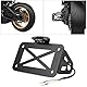 Baceyong Motorrad Kennzeichenbeleuchtung Halterung, Motorrad Seitenmontage LED Rücklicht Kennzeichenhalter Passend für Motorräder, Sporträder, Cruiser, etc