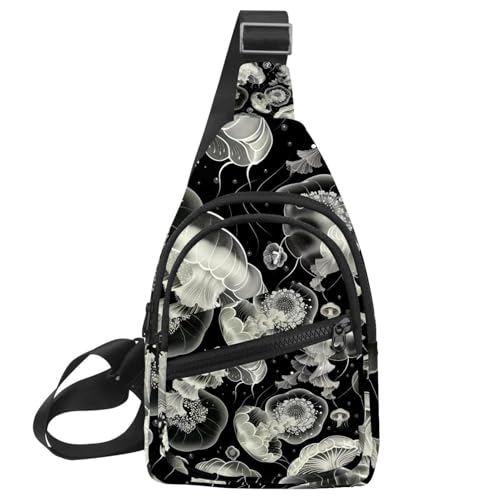 Sac banane blanc avec sangle réglable pour entraînement, sac de sport à bandoulière mixte