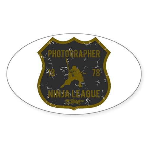 CafePress Photographer Ninja League Oval Sticker Oval Car Bumper Sticker