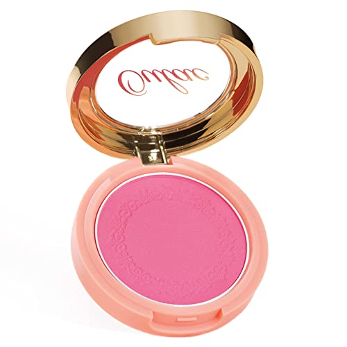 Oulac Barbie Pink Blush Makeup| Highly Pigmented Cream Blush| Natural Matte Glow| Shape & Highlight Face| Cruelty-Free Blush With Rose Oil| Rose Red Blush 4.8G #TOP8