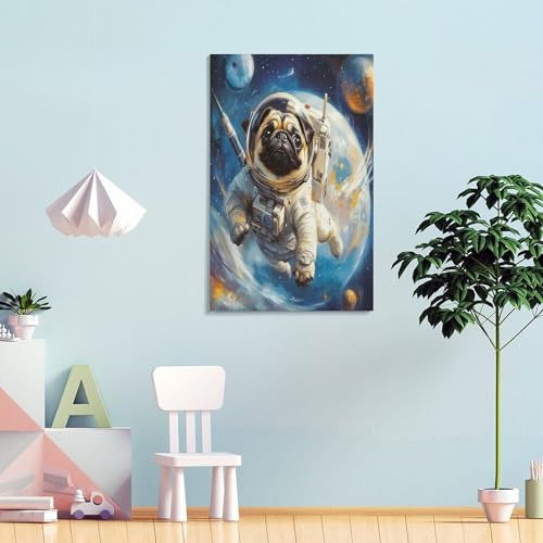 Peintures sur toile impression affiche carlin design moderne