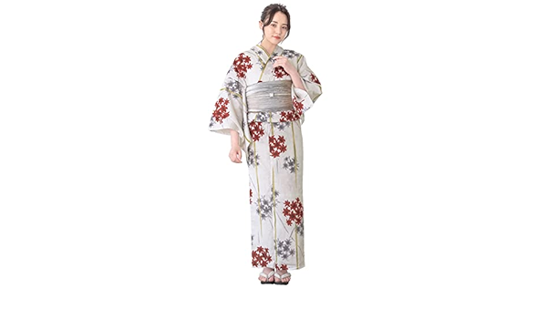 Amazon | [SOUBIEN] ソウビエン 浴衣セット 3点セット（浴衣/帯/下駄
