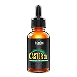 Mabox Castor Oil - 100% Organic Pure - Grow Eyelashes and Eyebrows - Hexane Free - For Hair Skin and...