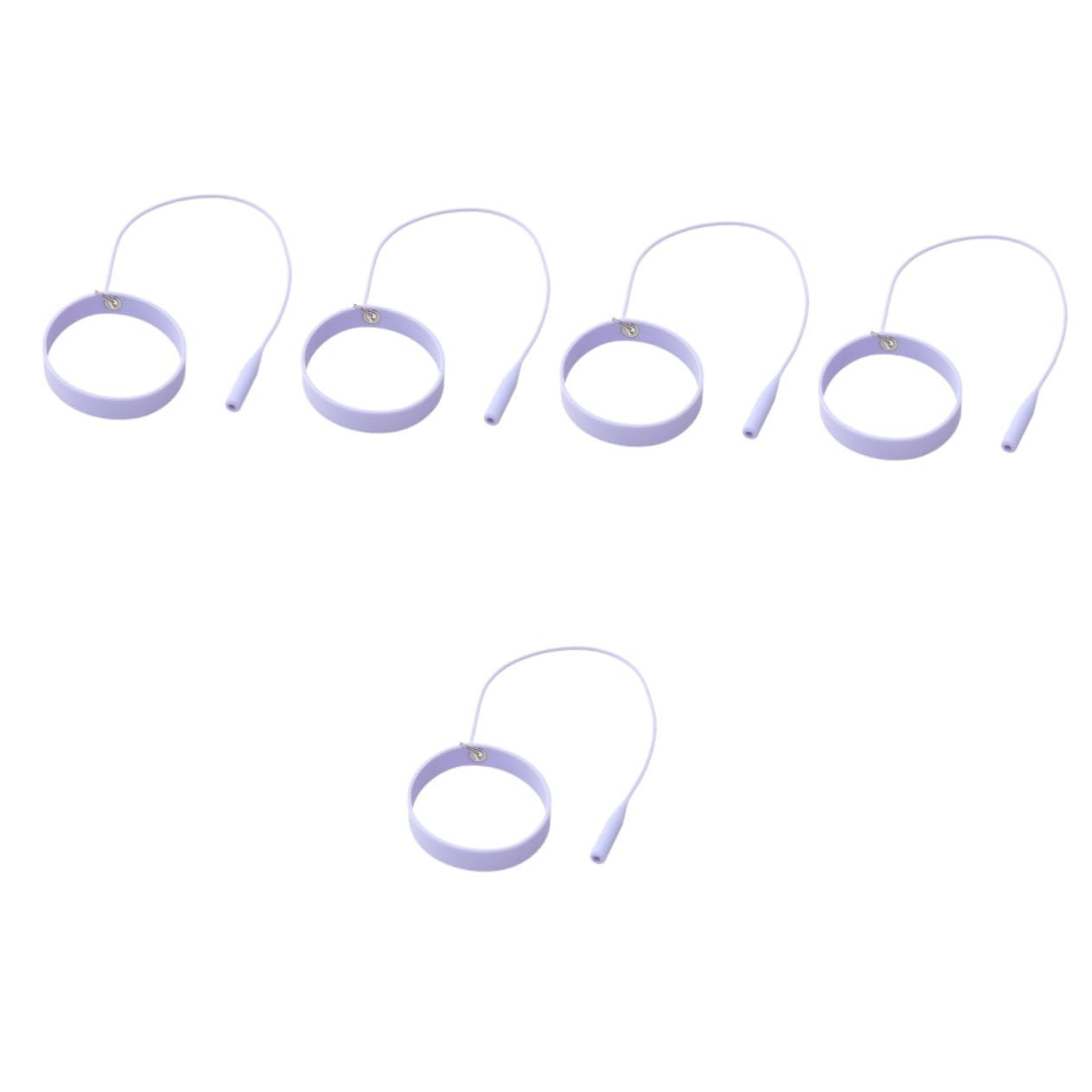 5pezzi Pinzette Per Estensioni Ciglia Con Bracciale Silicone Strumento Protettivo Per Applicatori Accessorio Pratico Per Donne Design Compatto e Portatile