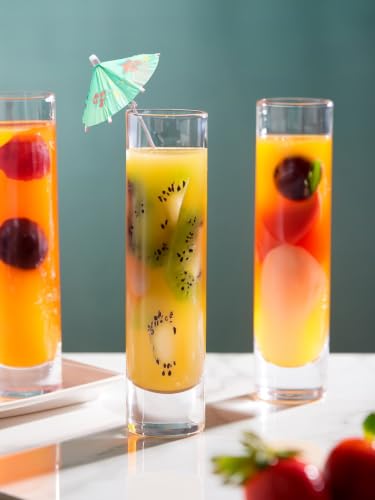 Image of Modern Slim Highball Glass Set for Set of 6 275Ml
