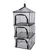 SUNGOOYUE 4 Layer Folding Drying Rack Camping Drying Net Hanging Mesh Dryer with Durable Mesh Breathable Material for Outdoor Camping Cookware Vegetables Fish #1