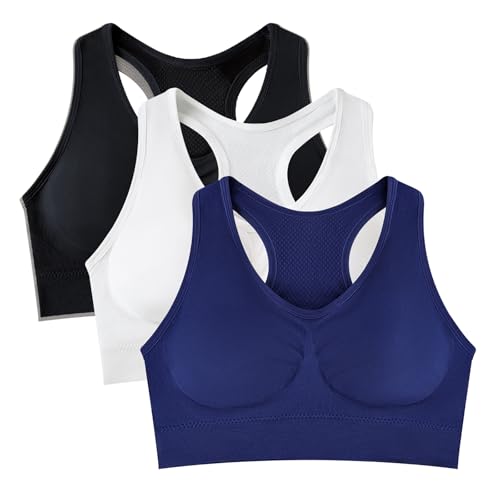 J COLOUR Top Feminina Academia Sutiãs Esportivo Sem Bojo e Sem Costura, Roupa Íntima de Moda Respirá