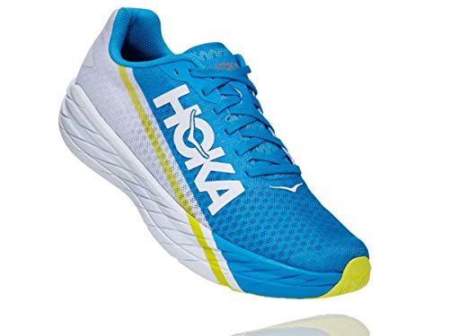 HOKA ONE ONE Rocket X (White/Diva Blue, Fraction_44_And_2_thirds)