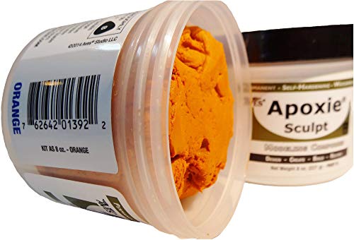Aves Apoxie Sculpt 1 Lb. Orange, 2 Part Modeling Compound (A & B) #TOP14