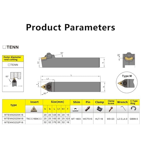 Portaherramientas para Torno CNC WTENN 1 pieza miniatura 2