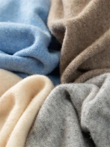 Solid Color Casual Simple Classic Half-High Neck Soft Men's Wool Sweater3