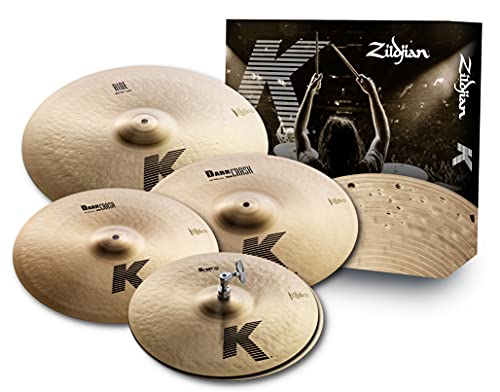 Zildjian K0800 K Cymbal Set Bundle with Gig Bag and Austin Bazaar Polishing Cloth