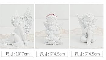Amazon.co.jp: Anfang 天使の置物 アンティーク 小さい天使4体