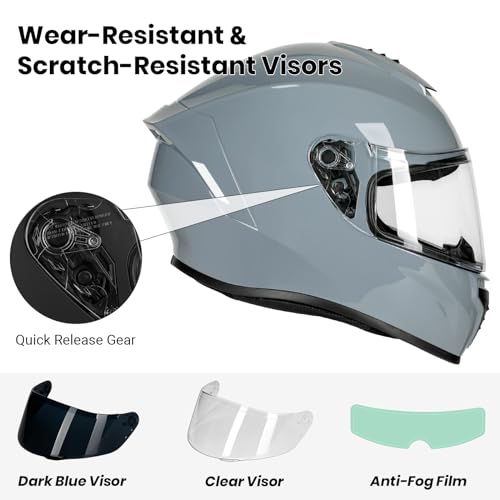 Favoto Full Face Motorcycle Helmet thumb #3