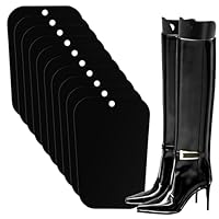HGWNQX 10 Packs Boot Shapers, 5 Pairs 16 Inches Boot Shaper Inserts for Women and Men, Black Stand up Tall Boot Shapers Insert Boot Fillers to Keep Shape for Ankle, Mid-calf Leather and Tall Boots