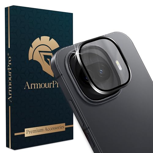 Image of ArmourPro Camera Lens Protector for IQOO 15R (6.59 Inches) Tough HD Individual Aluminum Alloy Rings 9H Camera Cover, Scratch-Resistant,Camera Lens Protection| Black, 1 Pack
