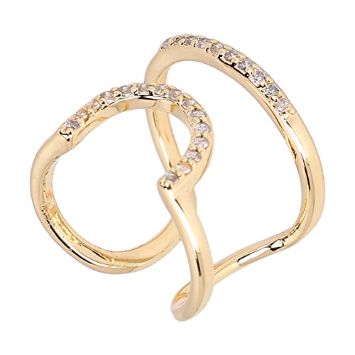 01 02 015 Anneau de bout de doigt d'ongle, cadeau parfait à la mode exécution exquise anneau de bout de couverture d'ongle pour des femmes pour l'usage quotidien de partie(3049g) Cover
