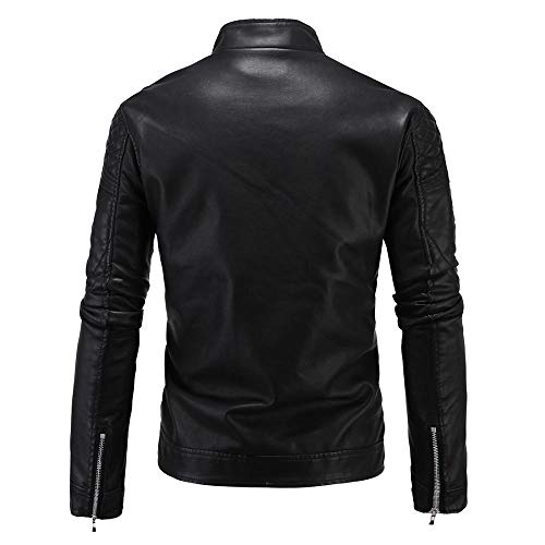 Veste de cuir chaud velours D036 idéale contre le froid et le vent d'hiver