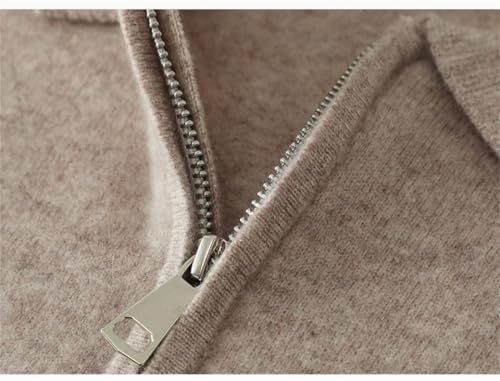 Men's 100% Merino Wool Sweater Half Zip Knitted Pullover Warm Winter Casual Long Sleeve Knit Top4