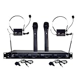 Dresden Pyle PRO PDWM4300 4 MIC VHF Wireless Microphone System