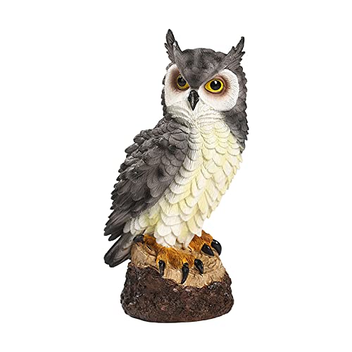 Statue Da Giardino In Miniatura – Gufi Con Fata E Libri – Lettura Più Forte – Resina, Collezione - 5