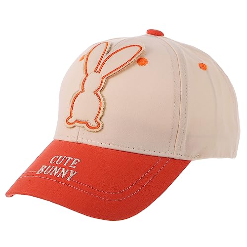 Cute Rabbit Colorful Children Baseball Cap Adjustable Cotton Sun Hat for Boys and Girls Summer Outdoor Peaked Cap UV Protection