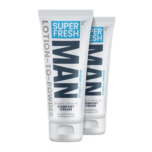 Super Fresh Ball Deodorant Powder Lotion Comfort Cream for Man Parts Groin Butt and Body Hygiene