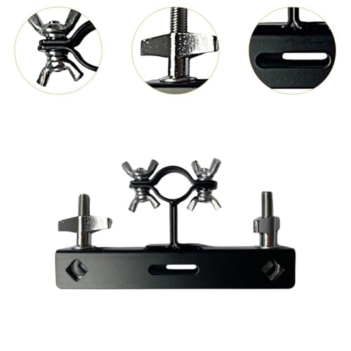Bass Drum Cowbell Holder Clamp Cowbell Mounting Bracket Metal Support Replacement, Style A miniatura 4