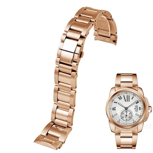 Bracelet montre KLVN en acier inoxydable 23mm pour boîtier Cartier élégant