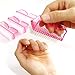 SQULIGT 4Pcs Nail Brushes for Cleaning Fingernails, Handle Grip Nail Scrubber Brush, Manicure Tools Scrub Brushes Kit, Toenail Brush To Clean Under Nails Pedicure Foot Small Brush Women Men (Pink)