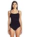 Calvin Klein Women's Solid Shirred Underwire One-Piece Swimsuit