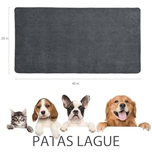 Patas-Lague-2-Pack-Dog-Towel-for-Drying-Dogs-40x20-Large-Quick-Dry-Microfiber-Grooming-Pet-Towel-Super-Soft-Absorbent-Machine-Washable-Dog-Shammy-Towel-Dog-Supplies-Grey - Cucciolini Doodles   Patas-Lague-2-Pack-Dog-Towel-for-Drying-Dogs-40x20-Large-Quick-Dry-Microfiber-Grooming-Pet-Towel-Super-Soft-Absorbent-Machine-Washable-Dog-Shammy-Towel-Dog-Supplies-Grey