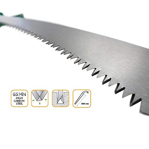 Leafypets pruning saw cutter multipurpose used steel saw with 3 edge sharpen teeth durable hand tool professional grade lightweight good grap handle pack of 1. - Image 3 thumbnail