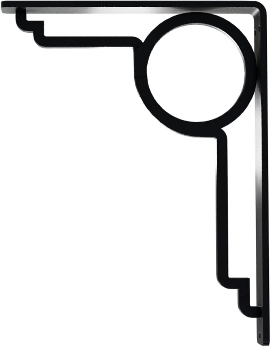 Ekena Millwork BKTM01X07X10SMA 1 2" W x 7 1/2" D x 10" H Maria Wrought Iron Bracket (Single Center Brace)