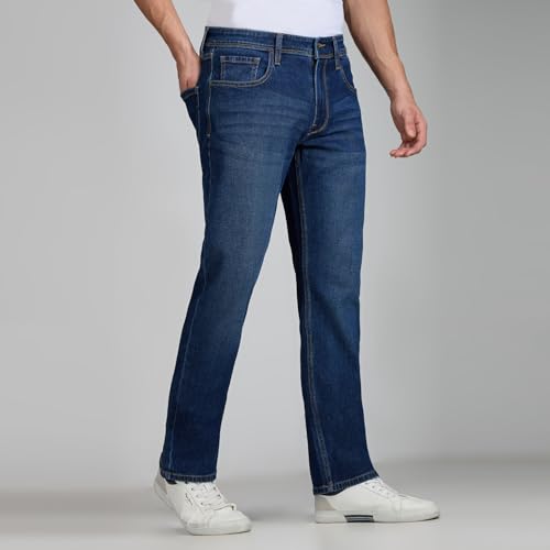 Image of Pepe Jeans Men's Jeans | Straight Fit | Mid Rise | Stretchable