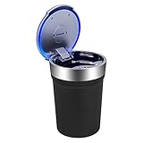 Blaues LED-Licht – es gibt ein kleines blaues LED-Licht an dem Deckel. Das LED-Licht ist nicht zu hell und eignet sich perfekt zum Fahrenv und ist ideal für Nachtfahrten, damit Sie nicht abgelenkt werden.