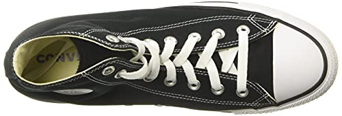 Image of Converse Chuck Taylor All Star Hi Unisex Sneaker, Black Canvas White, 11.5 Women /9.5 Men