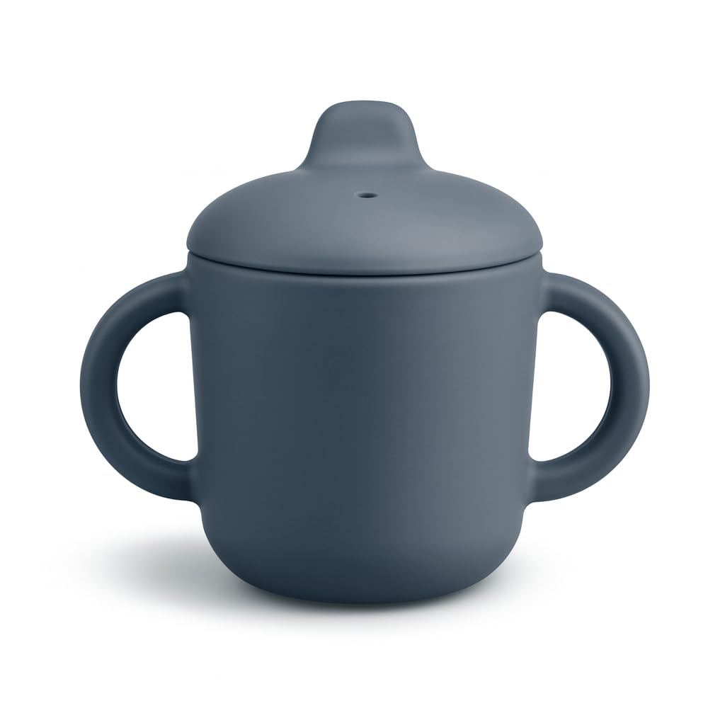 View 1 of Catii Silicone Sippy Cup - Gray, 5 oz