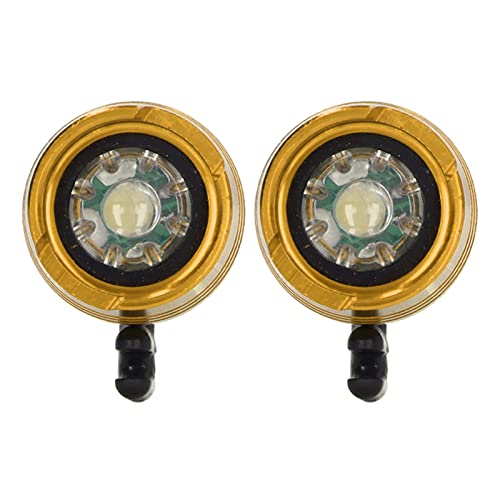 Luz de LED para sapatos com luz IPX5, 2 peças, liga de alumínio, crocodilo, faróis portáteis e duráv