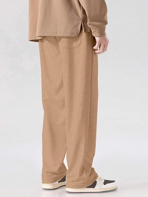 Image of NoseQueen Men's Cargo Trousers | Stretchable Formal Men Trousers | Polycotton Knitted Fabric Pant for Man | Stylish Slim Fit Men's Trouser for Men