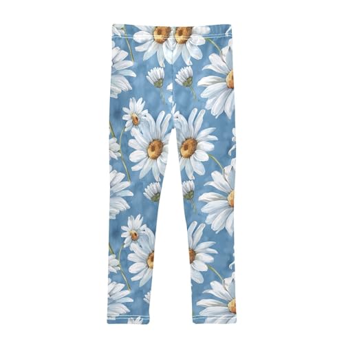 Girls Leggings Daisy Floral Soft Toddler Leggings for Girls Kids Pants Size 4T-10T2