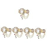 DEARMAMY 5 Piezas Reloj de Pulsera Reloj Decorativo Mujer pequeños Relojes para Mujer Reloj Mujer portatil Reloj de Mujer relógio Mulher Watch Damas señoras Relojes aleación