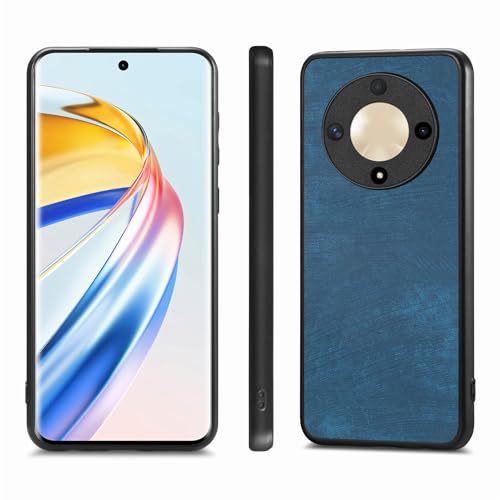 Rfvzubemok Compatible with Xiaomi Poco X3 NFC 4G Case,Compatible with Xiaomi Poco X3 Pro 4G (PU+TPU) Lens Protection Phone Cover Blue