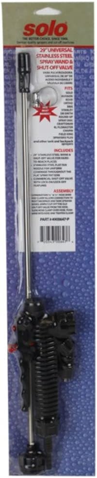 Solo 4900647-P 29-Inch Universal Stainless Steel Sprayer Wand And Shut-off Valve